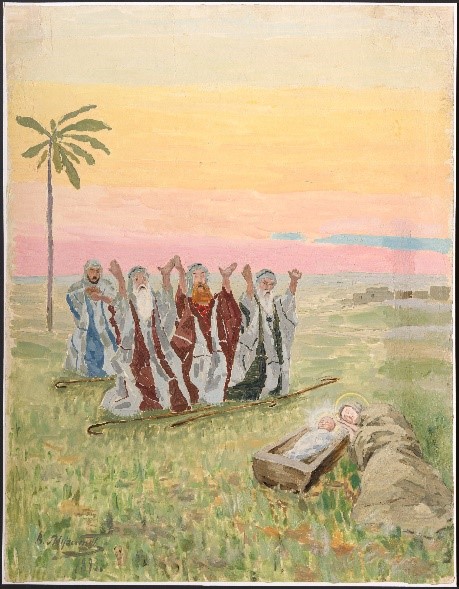В.Э. Борисов-Мусатов. Поклонение волхвов. 1893. Третьяковская галерея. Съемка А.А. Мареева